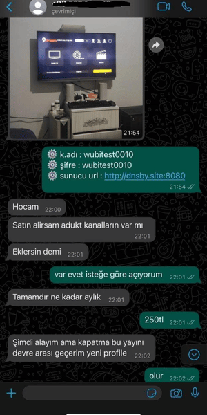 Müşteri 1 tarafından verilen olumlu geri bildirim