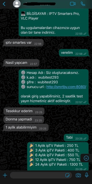 Müşteri 3 tarafından verilen olumlu geri bildirim