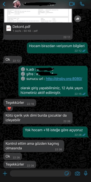 Müşteri 4 tarafından verilen olumlu geri bildirim